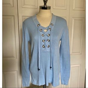 Michael Kors Light Blue V-Neck Sweater or Top